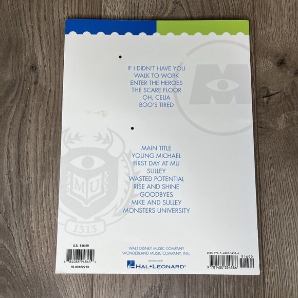 The Monsters Collection Sheet Music Selections Book Disney Pixar Hal Leonard - Picture 4 of 5